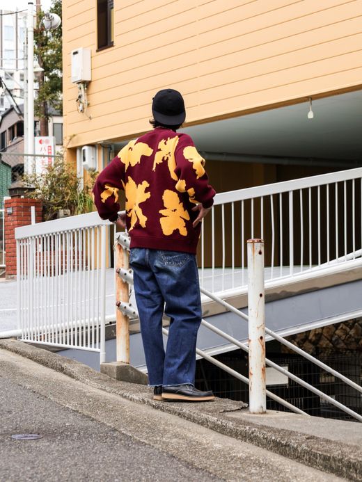 AMBERGLEAM BICOLOR HALF ZIP SWEATER / Malberry