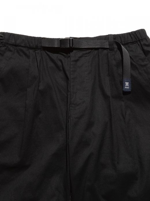 ROARK REVIVAL TRAVEL PANTS 2.0 LINEN LIKE ST - RELAX TAPERED FIT / Black