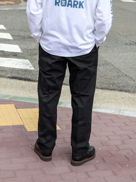 ROARK REVIVAL TRAVEL PANTS 2.0 LINEN LIKE ST - RELAX TAPERED FIT / Black