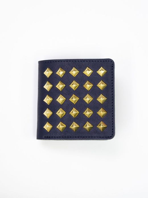 THE UNION INDIGO STUDS HALF WALLET / Indigo