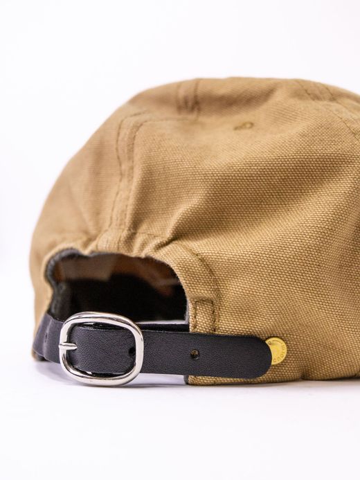 ANACHRONORM DUCK LEATHER BACKLE CAP / Beige