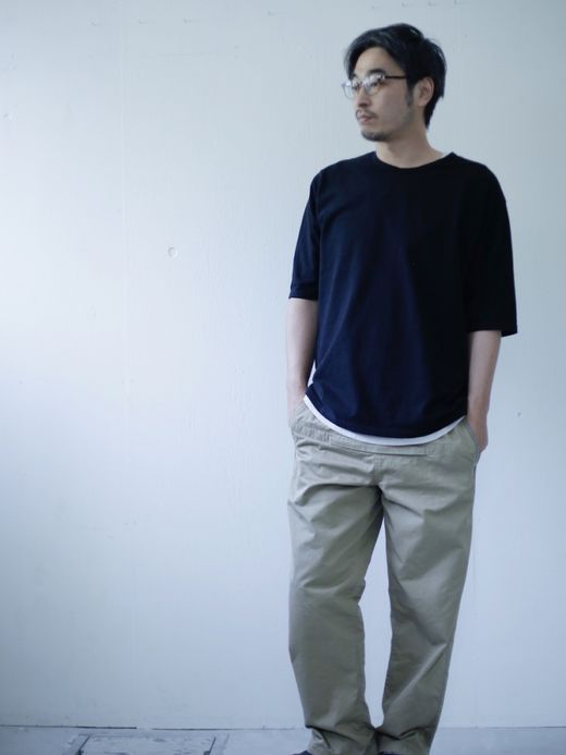 remilla オーバル５分Tee / Black