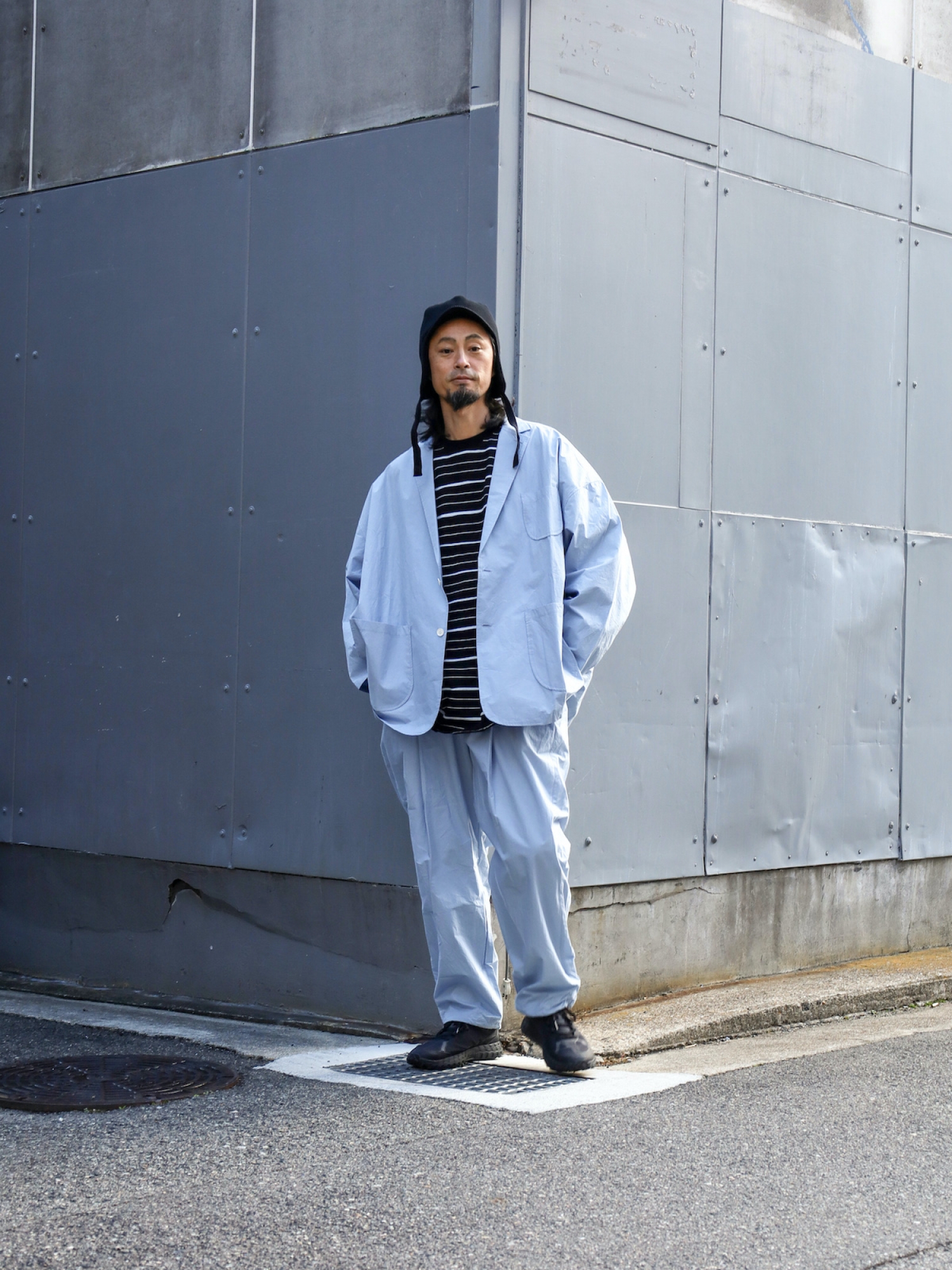 トップス sfc SUPER BIG MIX SIDE STRIPES LS TEE S.F.C SUPER BIG MIX SIDE STRIPES LS TEE / Black-white