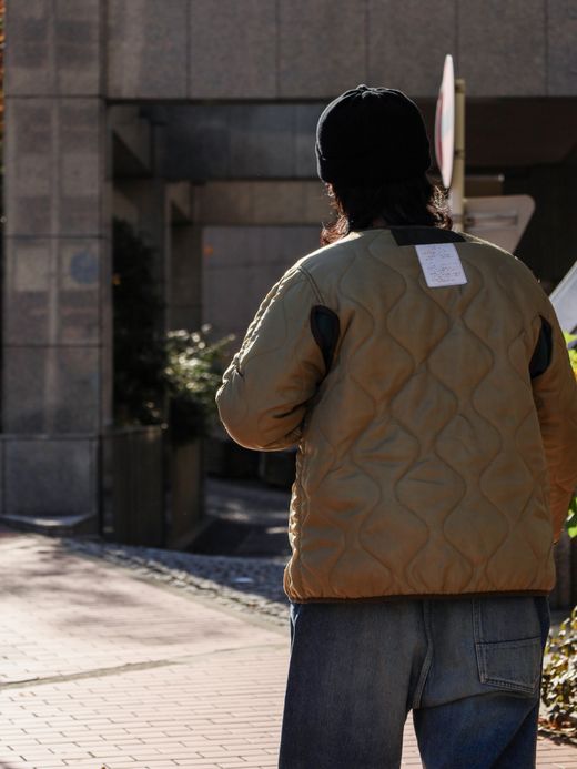 ANACHRONORM DIRTPAINT NYLON MODS COAT / Olive
