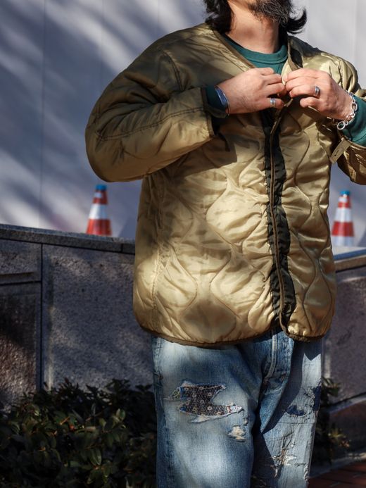 ANACHRONORM DIRTPAINT NYLON MODS COAT / Olive