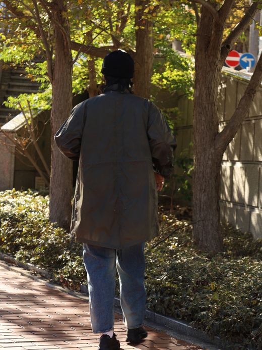 ANACHRONORM DIRTPAINT NYLON MODS COAT / Olive