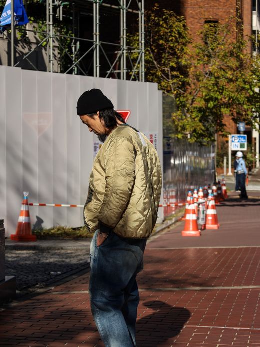 ANACHRONORM DIRTPAINT NYLON MODS COAT / Olive