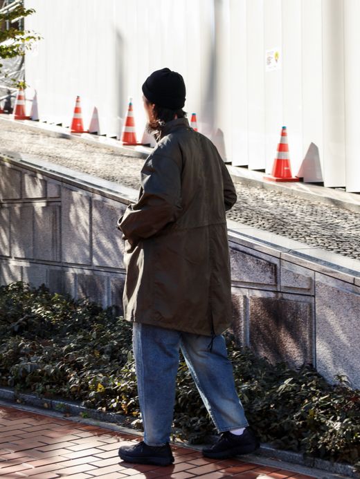 ANACHRONORM DIRTPAINT NYLON MODS COAT / Olive