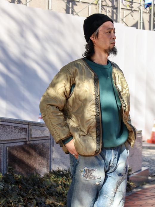 ANACHRONORM DIRTPAINT NYLON MODS COAT / Olive