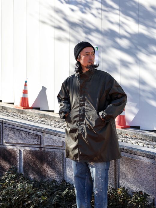 ANACHRONORM DIRTPAINT NYLON MODS COAT / Olive