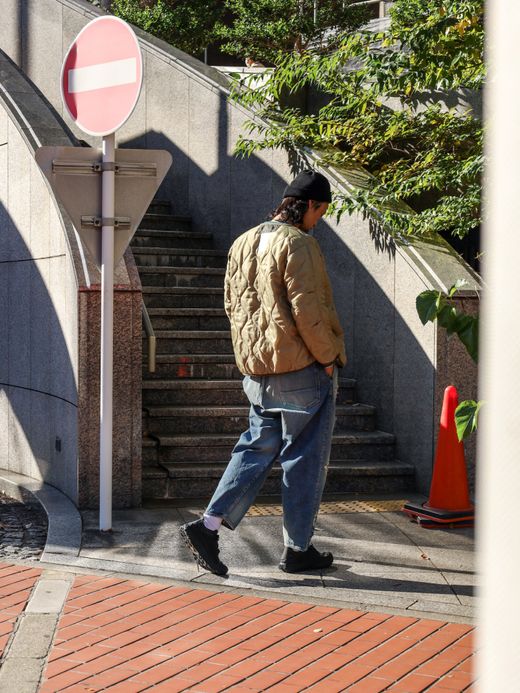 ANACHRONORM DIRTPAINT NYLON MODS COAT / Olive