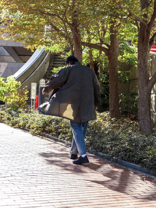 ANACHRONORM DIRTPAINT NYLON MODS COAT / Olive