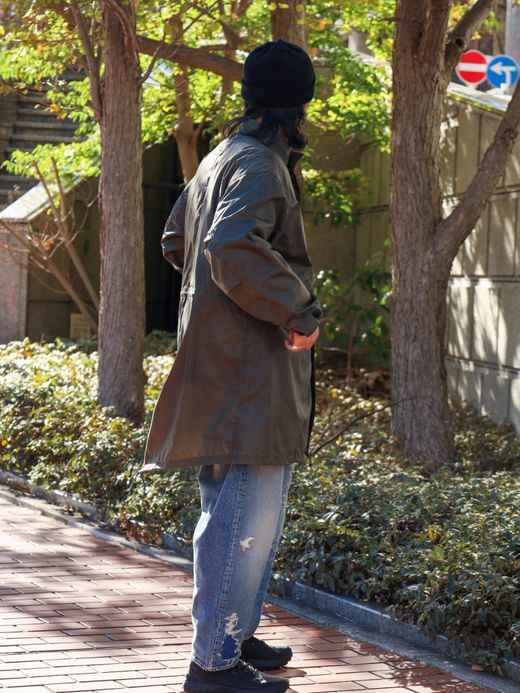 ANACHRONORM DIRTPAINT NYLON MODS COAT / Olive