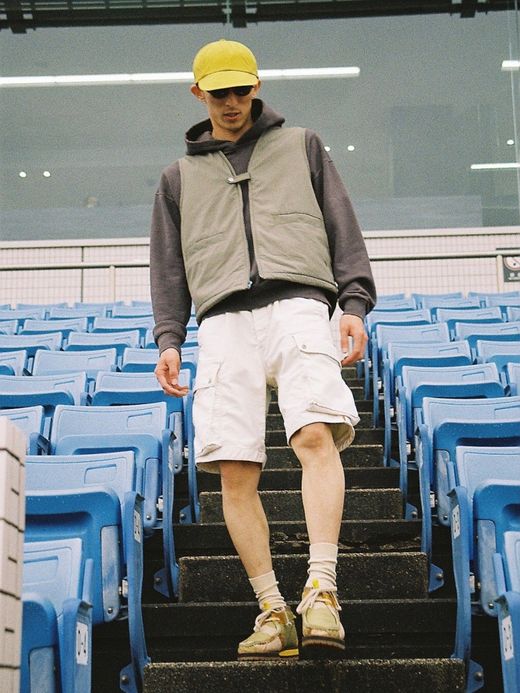 THE UNION SIX POCKET SHORT PANTS / White