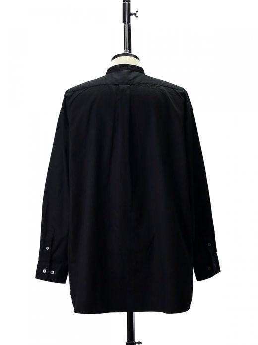 Audience 6オンス オックスフォード バンドカラー L/S ボクシーシャツ / Black
