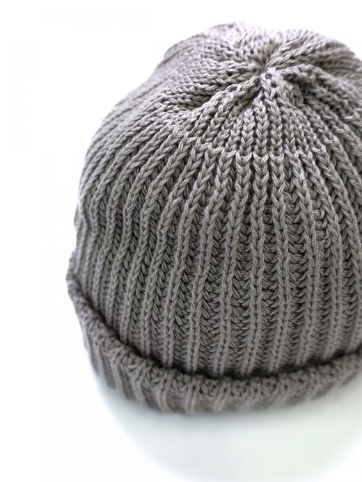 ROTOTO CHUNKY COTTON SHORT BEANIE / 2colors
