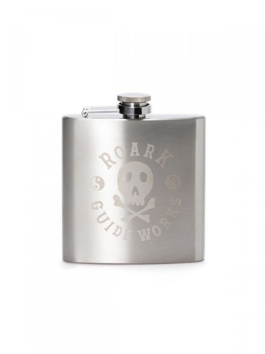 ROARK REVIVAL ”GUIDE WORKS” TRIP LONGER SILVER FLASK / Silver