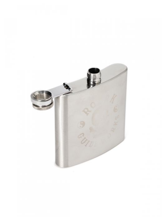 ROARK REVIVAL ”GUIDE WORKS” TRIP LONGER SILVER FLASK / Silver