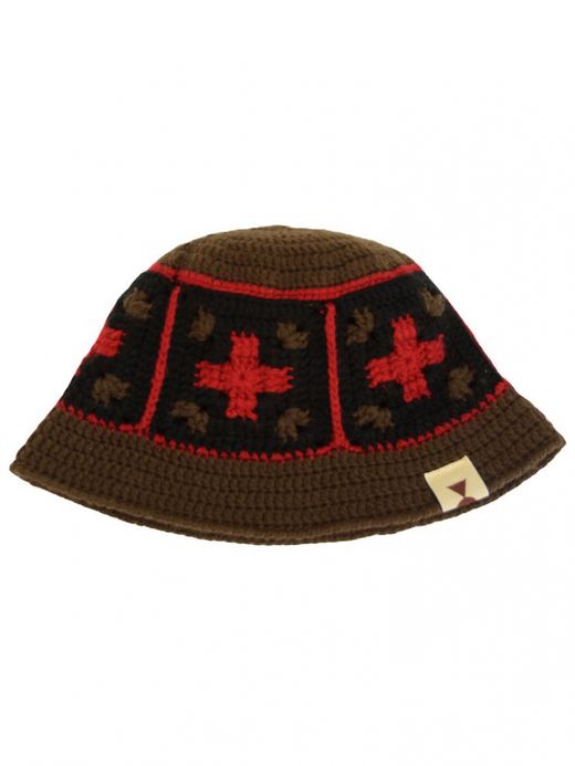 VOO CROSS WOVEN HAT / Coffee