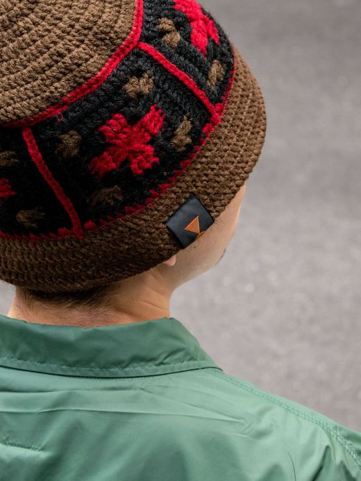 VOO CROSS WOVEN HAT / Coffee