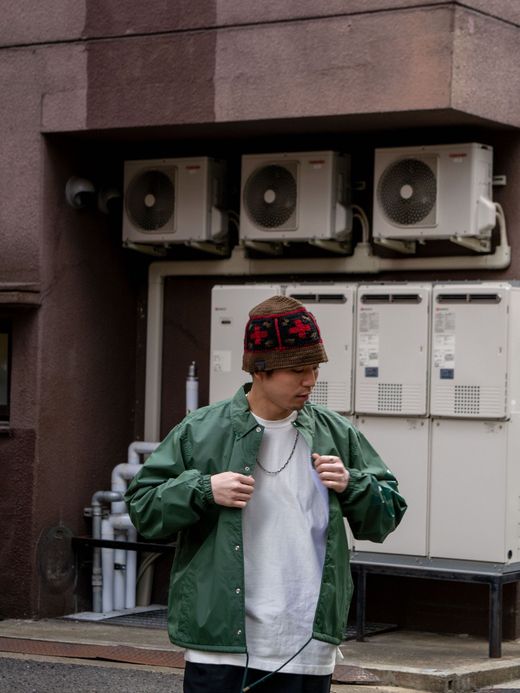 VOO CROSS WOVEN HAT / Coffee