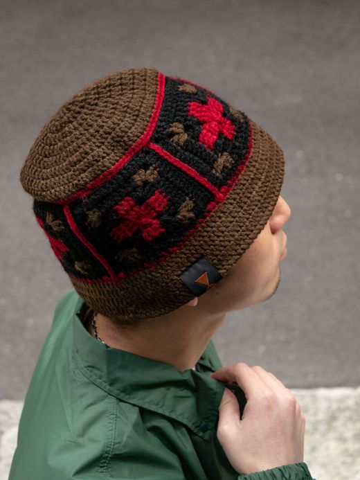 VOO CROSS WOVEN HAT / Coffee