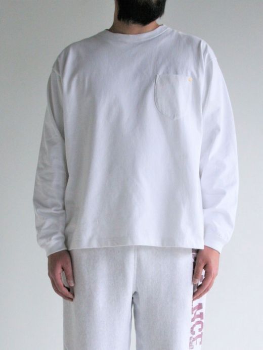 ANACHRONORM STANDARD HEAVY WEIGHT L/S T-S / White
