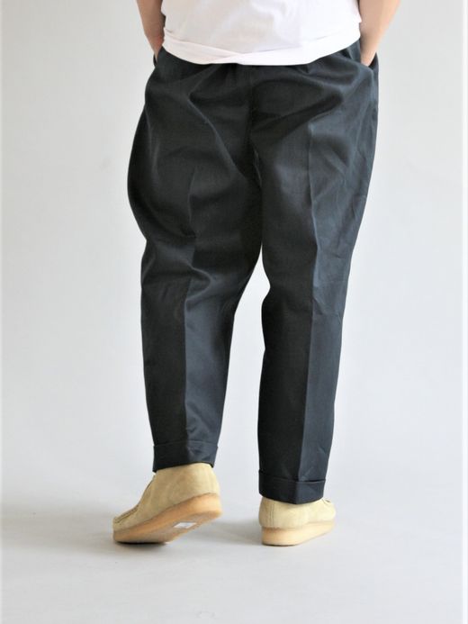 ANACHRONORM COLD MERCE TUCKWIDE TROUSERS / D.navy