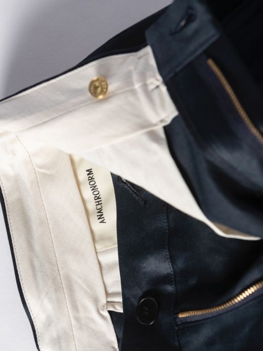 ANACHRONORM COLD MERCE TUCKWIDE TROUSERS / D.navy