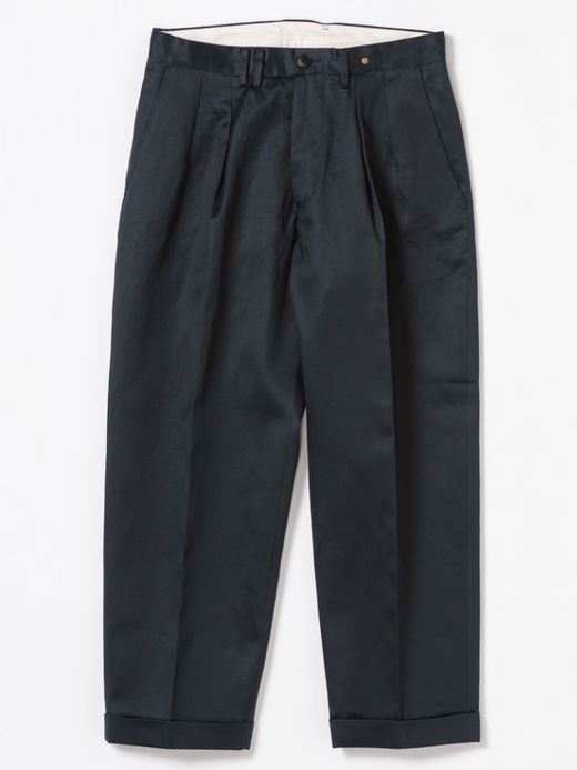 ANACHRONORM COLD MERCE TUCKWIDE TROUSERS / D.navy