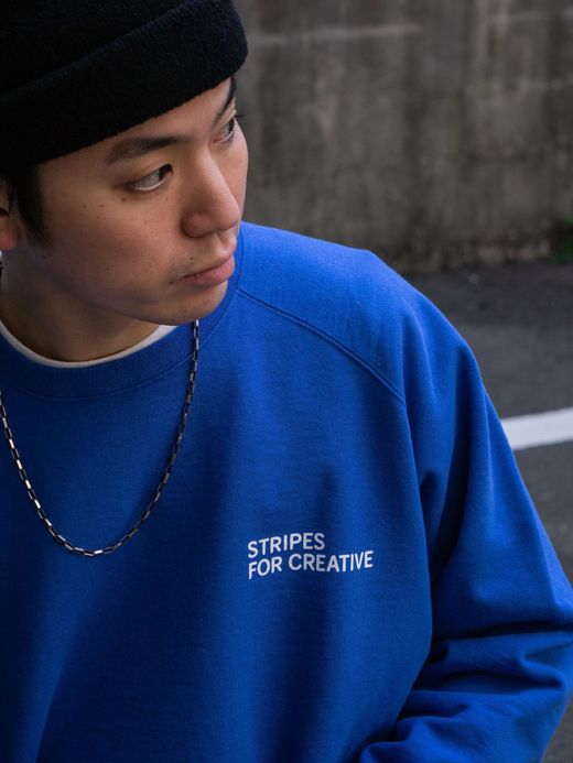 S.F.C RAGLAN CREW SWEAT / Blue