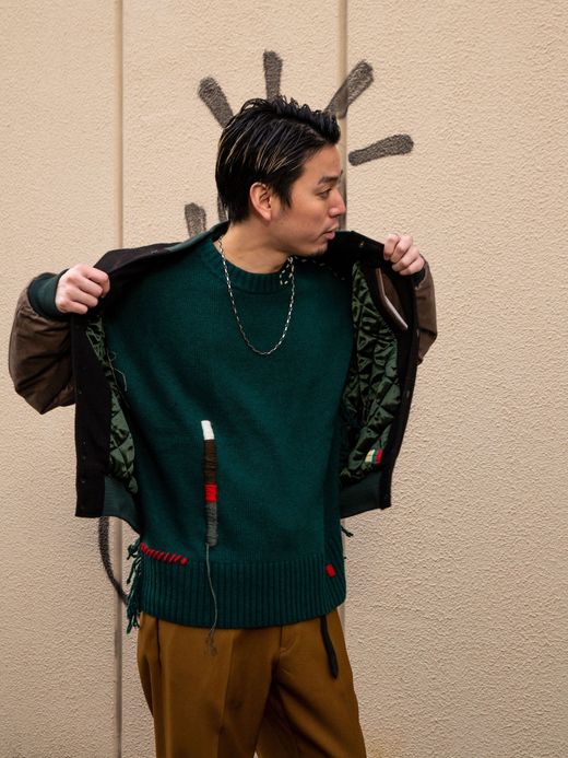 VOO FRINGE CREW(CUSTOMIZED) / Green