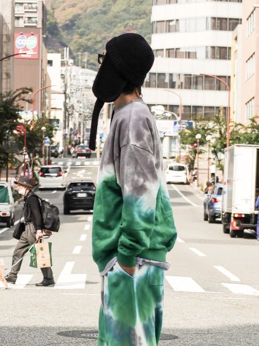 AMBERGLEAM TIE DYE PILE PULLOVER / Mix
