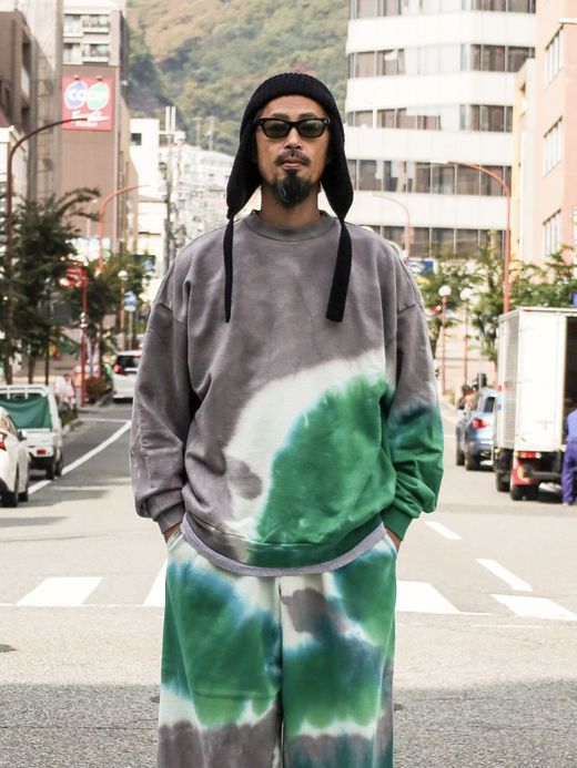 AMBERGLEAM TIE DYE PILE PULLOVER / Mix