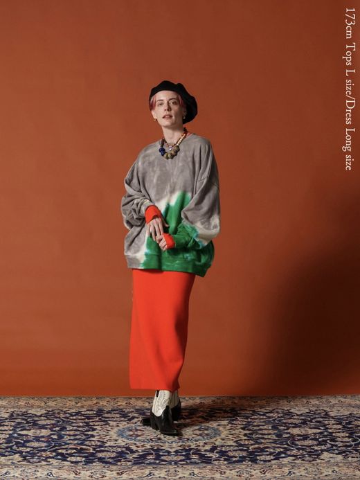 AMBERGLEAM TIE DYE PILE PULLOVER / Mix