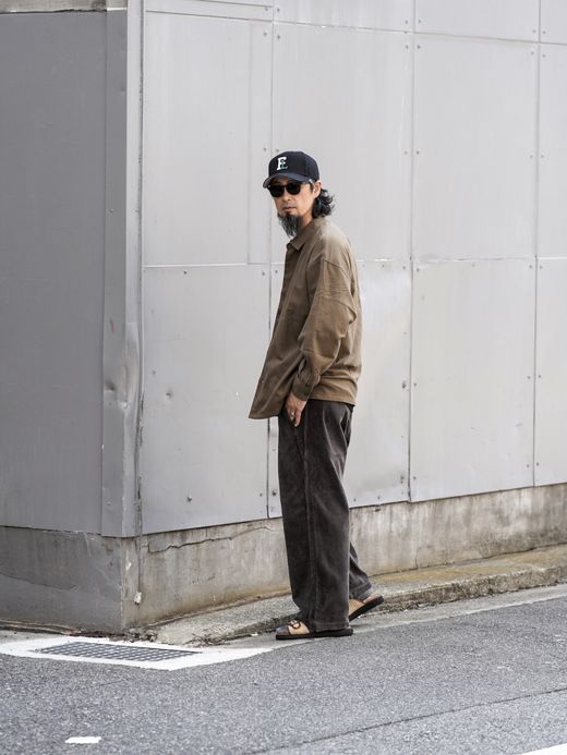 Spinner Bait "FLATBUSH LTD." コーデュロイファットパンツ / ブラウン