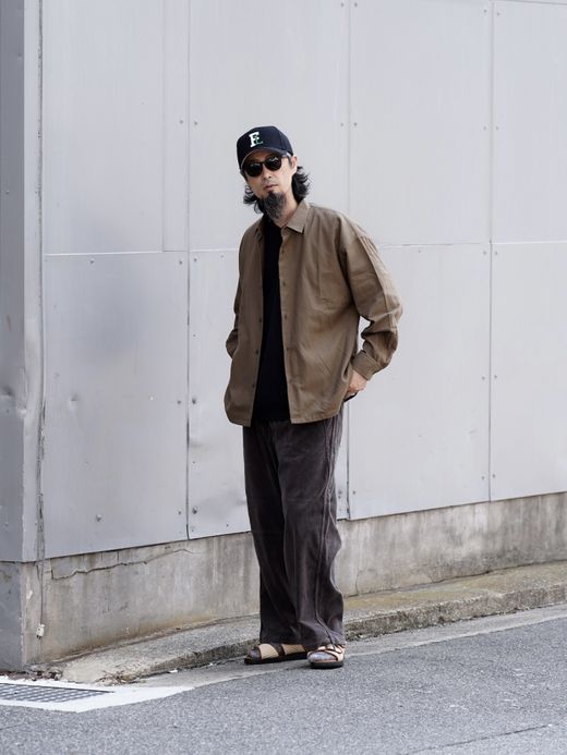 Spinner Bait "FLATBUSH LTD." コーデュロイファットパンツ / ブラウン