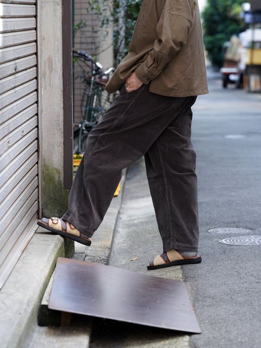 Spinner Bait "FLATBUSH LTD." コーデュロイファットパンツ / ブラウン