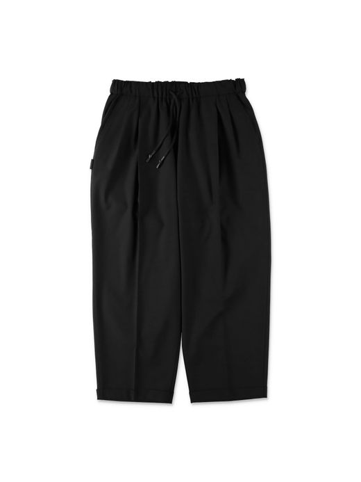 S.F.C TWO TUCK S WOOL PANTS / Black