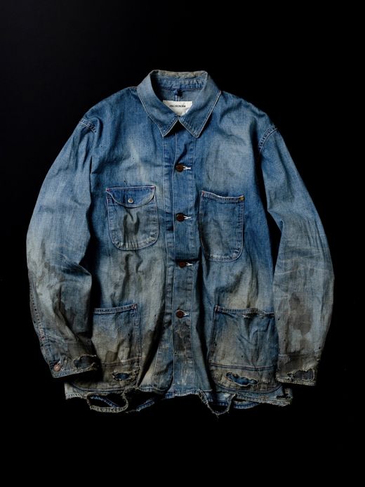 ANACHRONORM DAMAGED LIGHToz BM DENIM COVERALL / Indigo