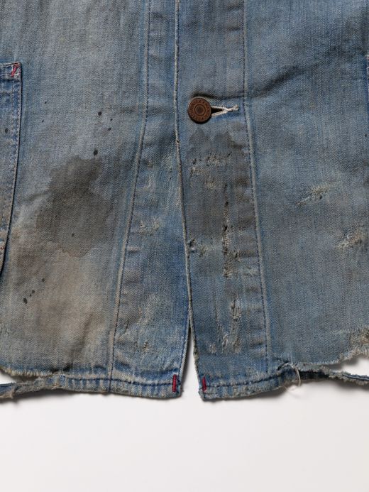 ANACHRONORM DAMAGED LIGHToz BM DENIM COVERALL / Indigo