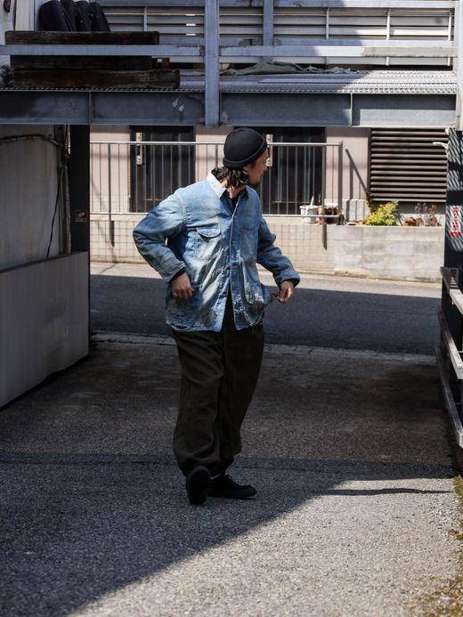 ANACHRONORM DAMAGED LIGHToz BM DENIM COVERALL / Indigo