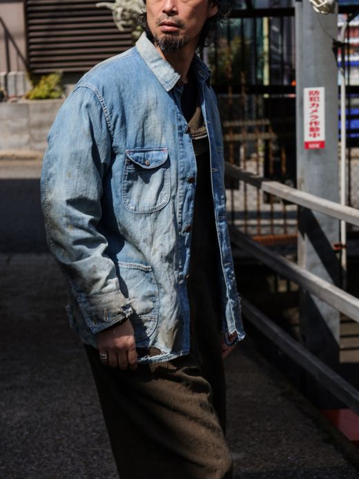 ANACHRONORM DAMAGED LIGHToz BM DENIM COVERALL / Indigo