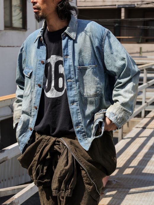 ANACHRONORM DAMAGED LIGHToz BM DENIM COVERALL / Indigo