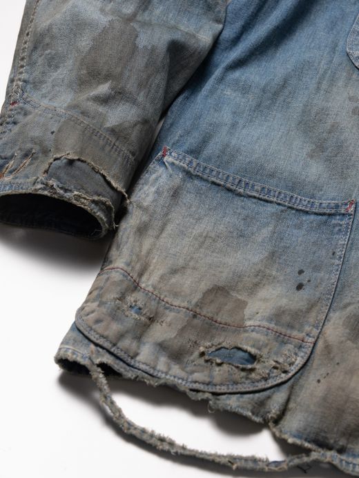 ANACHRONORM DAMAGED LIGHToz BM DENIM COVERALL / Indigo