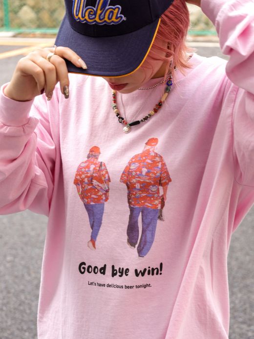 JHANKSON GOOD BYE LONG TEE / Pink