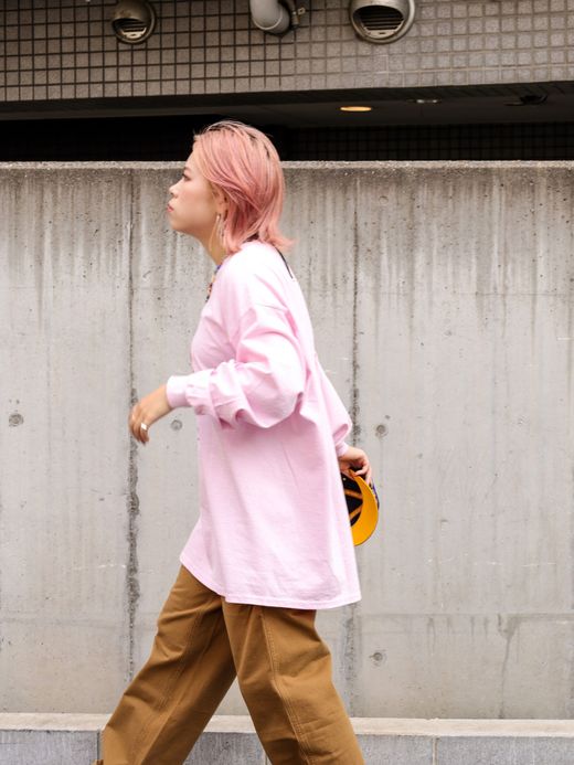 JHANKSON GOOD BYE LONG TEE / Pink