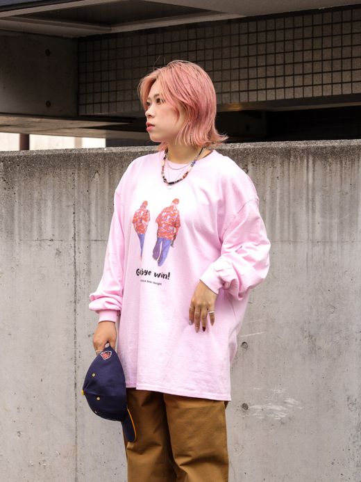 JHANKSON GOOD BYE LONG TEE / Pink