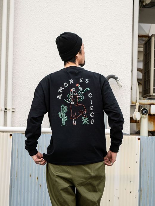 ROARK REVIVAL "AMOR ES CIEGO" L/S TEE / Black