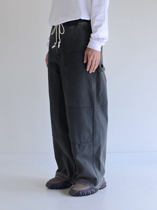 ANACHRONORM DOUBLE KNEE DUCK PAINTER PANTS / Black